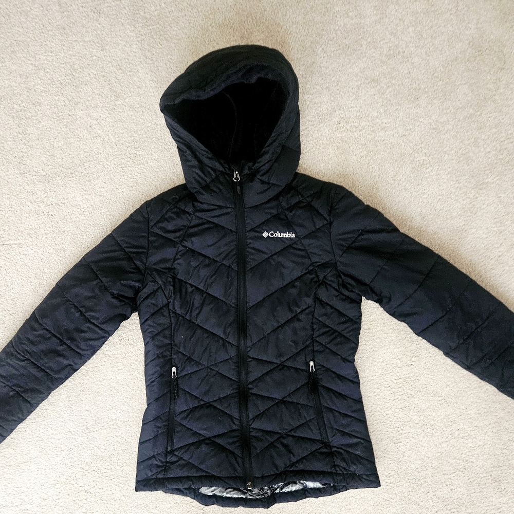 Columbia Women's Black Hooded Omni Heat Jacket